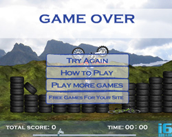 Дизайн флеш-игры RageRider. Меню