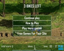 Дизайн флеш-игры RageRider. Меню