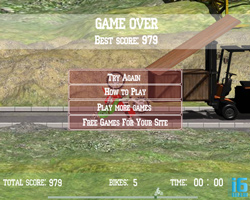 Дизайн флеш-игры RageRider. Меню